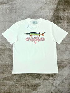 2023最新のファッションデザイナーメンズフィッシュTシャツ〜USサイズTシャツ〜新しい素晴らしいメンズデザイナー半袖Tシャツ