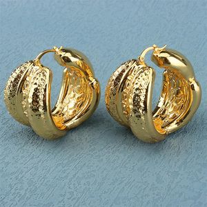 Knot Classic Gold Plated Earrings Jewelry Women's Trend Ear Clip 2022 African Dubai Style Dangler Woman Accesories