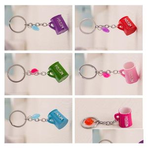 Key Rings Ship Cute Teacup Resin Coffee Cup Car Pendant Keychain Gifts R118 Mix Order 20 Pieces A Lot Keychains Drop Delivery Jewelry Dhq8C