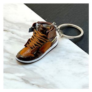 Designer mini 3D estéreo tênis chaveiro de chaves homens crianças anel chaves de luxo sapatos de luxo para bolsa de chaves de chave de basquete de chave de basquete