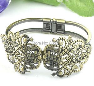 Bangle 20sts Partihandel Antik bronsfiligran Justerbar manschett Bangle and Armband Tom Base Diy Jewelry Finding Inställningar