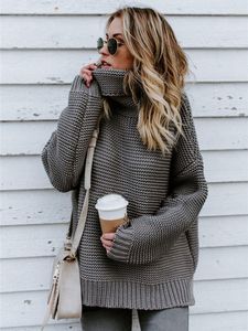 Women's Sweaters Winter Women Thick Sweater Pullover Women's Turtleneck 2023 Ladies Knitted Oversized Fluffy Green Tops For Woman Jumper