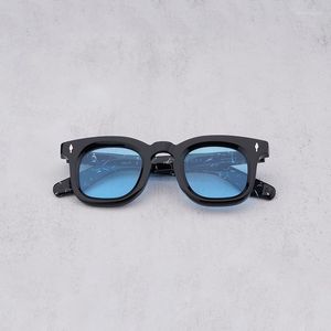 Occhiali da sole JMM originali DEVAUX quadrati di design classico in acetato fatti a mano con occhiali solari con originali