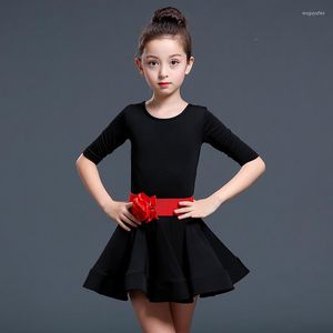 Scene Wear Latin Practice Dance Dress Ballroom Children Costume Salsa Fringe Kids Tango Dresses Dancing Performance Clothing