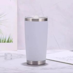 Neue 2023 Trinkgeschirr-Wasserflasche Tumbler Reise-Autobecher Doppelwandige Kalt- oder Bierkaffeetasse Isolierflaschen Isolierte Edelstahl-Thermoskanne 20 Unzen