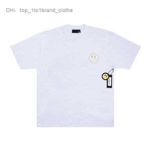 Drew Short High Quality Basic Shirt for Men and Women Tees Smiley Face Printing Oversize Version Star Sleeve Fashion Trendy Design T-shirt 1 5PLD