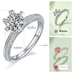 Anello amante 2023 Per amore matrimonio diamante Taglio di qualità D Colore Anello Moissanite ad alta chiarezza Anello per feste Per le donne Regalo di gioielli in oro 18 carati di lusso metà del paese M13A