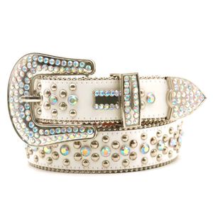 حزام BB الكلاسيكي مع أحزمة Bling Rhinestons Bling أحزمة حزام للرجال المصممة للنساء Ceinture كهدية الأصدقاء