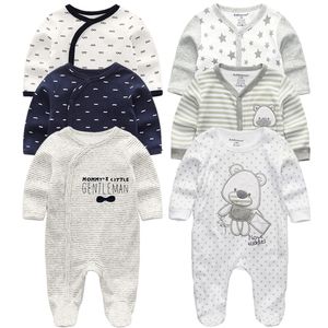 Rompers Born Baby Winter Clothers3PCS Byboys Girls Rompers Lengeve ClothingRoupas Infantis Menino Ovalors Costumes230525