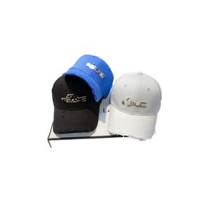 Casquette Mens Cap Yeni Dönem Kapağı Fit Kapağı Kadın Klasik İşlemeli Beyzbol Kapağı Retro Güneşlik Basit ve Yüksek Kaliteli Mor Mektup Yaz Şapkası Çift Hediye Unisex