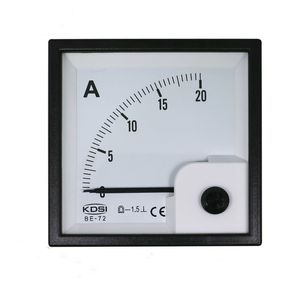 Square AC Ammeter, Voltmeter Moving Iron Ammeter BE72 DC20A DC Ammeter Logo kan anpassas OEM