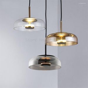 Pendelleuchten Nordic Moderne LED-Leuchten Designer 3 Farben Glas Pedant Kunst Dekoration Leuchten für Bar Esszimmer Wohnzimmer