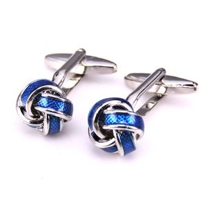 Cuff Links C-Man Jewelry Shirt Men's Brand Blue Kufflinks高品質のAbotoaduras無料送料無料G220525