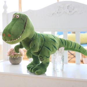 Плюшевые кукол Динозавр плюшевые игрушечные мультипликационные мультипликационные животные зеленые 30 см. Размер детского дня рождения детское спутник каваи стиль тиранозавр REX 230525