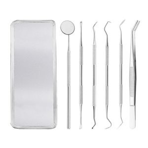 Other Oral Hygiene 6pc Dental Hygiene Tool Kit Dentist Tartar Scraper Dental Equipment Calculus Plaque Remover Teeth Cleaning Oral Care Tool 230524