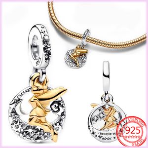 925 STERLING Gümüş Pandora Yüzüğü Küçük Dingling Bell Süspansiyon Süspansiyonu İlkel Bayanlar Bilezik için Uygundur DIY Klasik Moda Takı Ücretsiz Teslimat