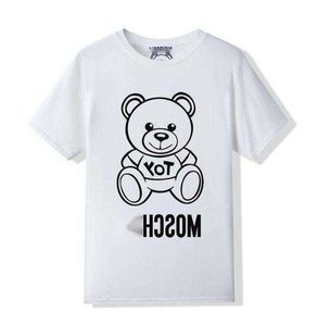 مصمم جديد للسيدات Moschino T-Shirt أعلى جودة القطن القطن T-Shirt Women للسيدات Moschino White Black W2 Tees W2