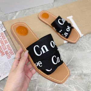 Designer slippers women's outer wear fashion 2023 new sandals women's wooden travel holiday flat summer women's slippers shoes B22 shoes