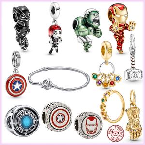 2023 925 Sterling Silver Pandora Charm Summer New Glove Giant Shield koraliki nadaje się do DIY bransoletka naszyjnik biżuteria damska akcesoria mody darmowa dostawa