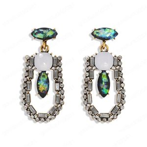 Dangle Chandelier Elegant Fashion Rhinestone Earrings For Women Shiny Charm Crystal Statement Earring Bridal Party Jewelry Drop Del Dhm9I