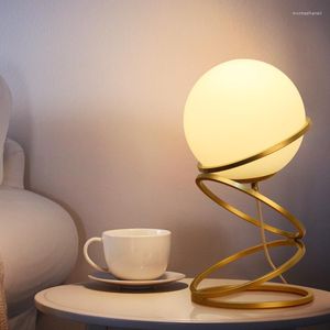 Lâmpadas de mesa Lâmpada de quarto de cama Americana Luxo Criativo Oersonalidade Simples Simples moderno estilo nórdico Decoração doméstica