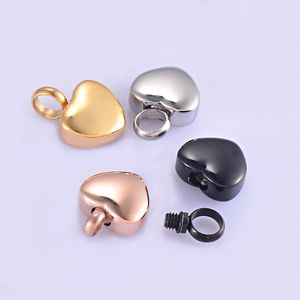 Stainless Steel Small Heart Locket cremation heart charms memorial ashes urn necklace/bracelet jewelry makings keepsake pendant