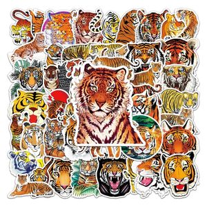 50PCS TIGER TAKTERY PAKA WODY ODPOWIEDNIK WODY Winylowe Naklejki nie Random na rower samochodowy Laptop Laptop Scateboard Scrapbook Butelka do butelki z wodą