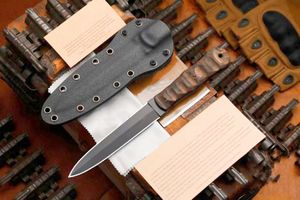 Nuovo coltello tattico di sopravvivenza all'aperto W2527 80crv2 Lama con rivestimento in titanio a doppia azione Full Tang Manico in acero indiano Lama fissa Coltelli dritti con Kydex