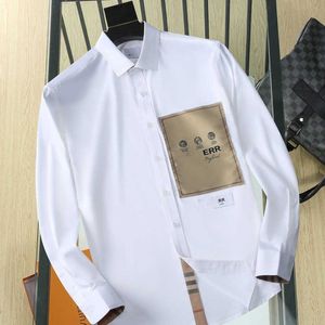 Camisa masculina de alta qualidade, blusa de grife na moda, cor sólida, camisas finas de manga comprida, masculina e feminina, casaco polo casual