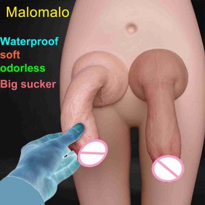 Dildos/Dongs Cheap Soft Skin Feel Realistic Thick Dildo Gay Masturbators Silicone Dick Big Suction Cup Penis Anal Plug Sex Toy for Men Women L230518