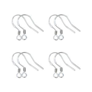 Andra Epacket DHS S925 White Copper Plated Sterling Sier Ears Hook Accessories örhängen eller handgjorda DIY GSEG013 smycken Accessorie E Dhsey