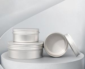 15ml Metal Aluminium Bottle Tins Lip Balm Containers Empty Jars Screw Top Tin Cans White