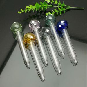 Europe and America Smoke Pipes Hookah Bong Glass Rig Oil Water Bongs Colorful Pointed Glass Pipe