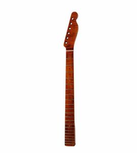 Guitar Tiger Flame Maple Neck 21 FRET Substituição para Fender TeleCaster P73402307