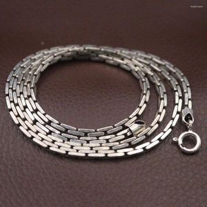 Kedjor Solid 925 Sterling Silver 2,8 mm Square Cable Link Chain Halsband 17,7 