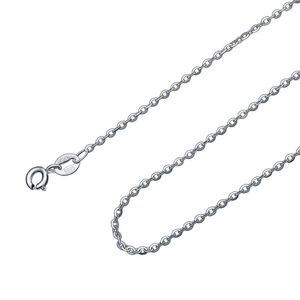 Kedjor Eudora 1 st 18 tum 45 cm sterling sliver 925 kedjehalsband lång länk för pendell charms burlåset