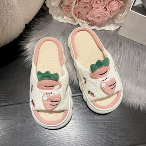 Slippers Women's 2023 Autumn And Winter Fashionable Cute Cartoon Frog Plush Home Slip Resistant Comfortable Versatile