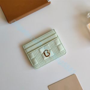 高級デザイナー財布品質カードホルダー本革ファッションスタイルの女性キーリングクレジットコインミニウォレットチャームブラウンキャンバスオリジナルボックス