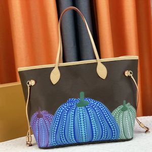 3a Tasarımcı Çanta Vintage Omuz Eits Kadınlar Vuttonse Tote Çanta Pumpkin Desenli Büyük Kapasiteli Alışveriş Tuval Çanta Eski Çiçek Altındaki Baskı Çanta