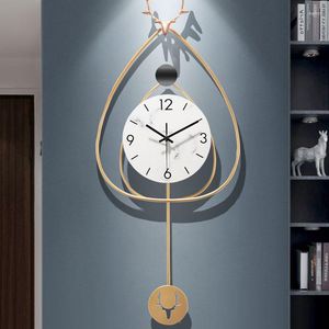 Zegary ścienne Nowoczesne zegar designu dom estetyczny stylowy 3D Niezwykłe projektant renOj de Pared House Akcesoria salon