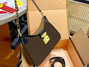 Tasarımcılar Twinny Omuz Çantası Kadınlar Kahverengi Deri Altın Zincir Crossbody Çantalar Kabartma El çantası Lüks Siyah Çanta