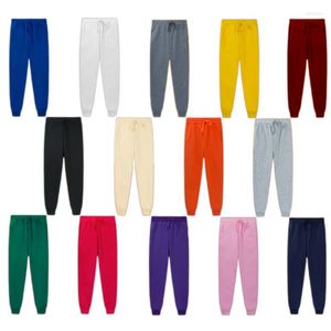 Calça masculina suor masculina e feminina jogging de outono de outono slim lã ao ar livre fitness