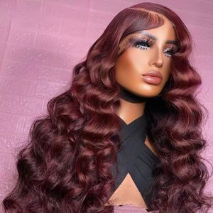 Deep Wave Frontal Wig HD Lace 13x4 Perucas de cabelo humano de renda encaracolada para mulheres molhadas e onduladas de gengibre laranja fechamento de renda sintética Venda