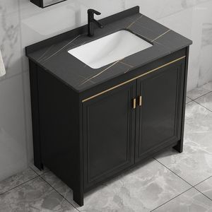 Bathroom Sink Faucets Modern Simple Slate Washbasin Cabinet Combined