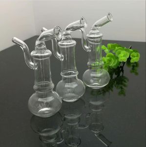 Rökrör vattenpipa Bong Glass Rigolja Vatten Bongs Transparent bärbar glasvatten Rökflaska