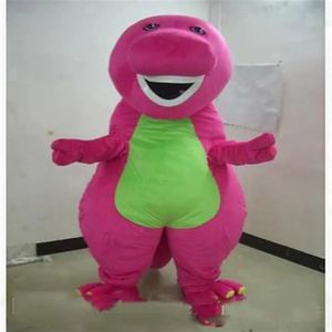 Professione di Halween Barney Dinosaur Mascot Costume per adulti COSTUTTO CARNIVALI