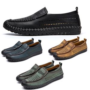 women Men Casual Shoes ventilate Black Brown Blue Green Pink Slip On Mens Trainers Sports Sneakers size 38-48