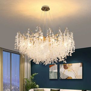Lampy wiszące projektant okrągły kryształowy żyrandol wisiorek do salonu stół jadalny kuchnia luksusowy dom w hali LED Oświetlenie G230524