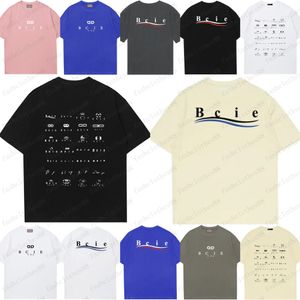 Mens Designer Band T Shirts Fashion Black White Short Sleeve Luxury Letter Mönster T Shirt Size S-XXXL