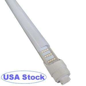 8FT LED Bulb 8FT Shop Light R17D 8 Foot LEDBulbs 6500K 144W 18000LM 8Foot Shops Lights T8/T10/T12 Led Tube Lighting Replacement, Dual-End Powered Ballast Bypass usalight